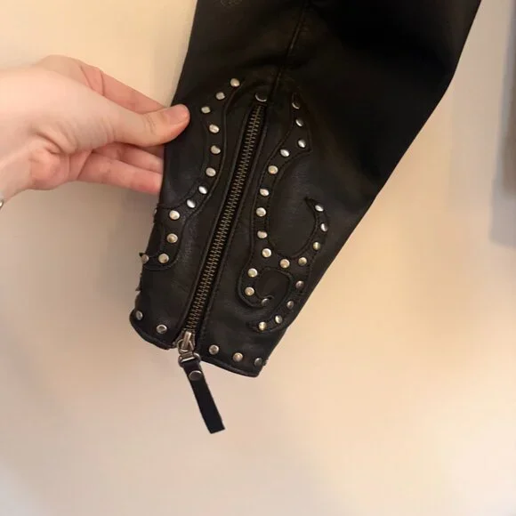 Harley-Davidson Genuine Leather Moto Jacket | Studded Detail | Women’s XL - Picture 6 of 12